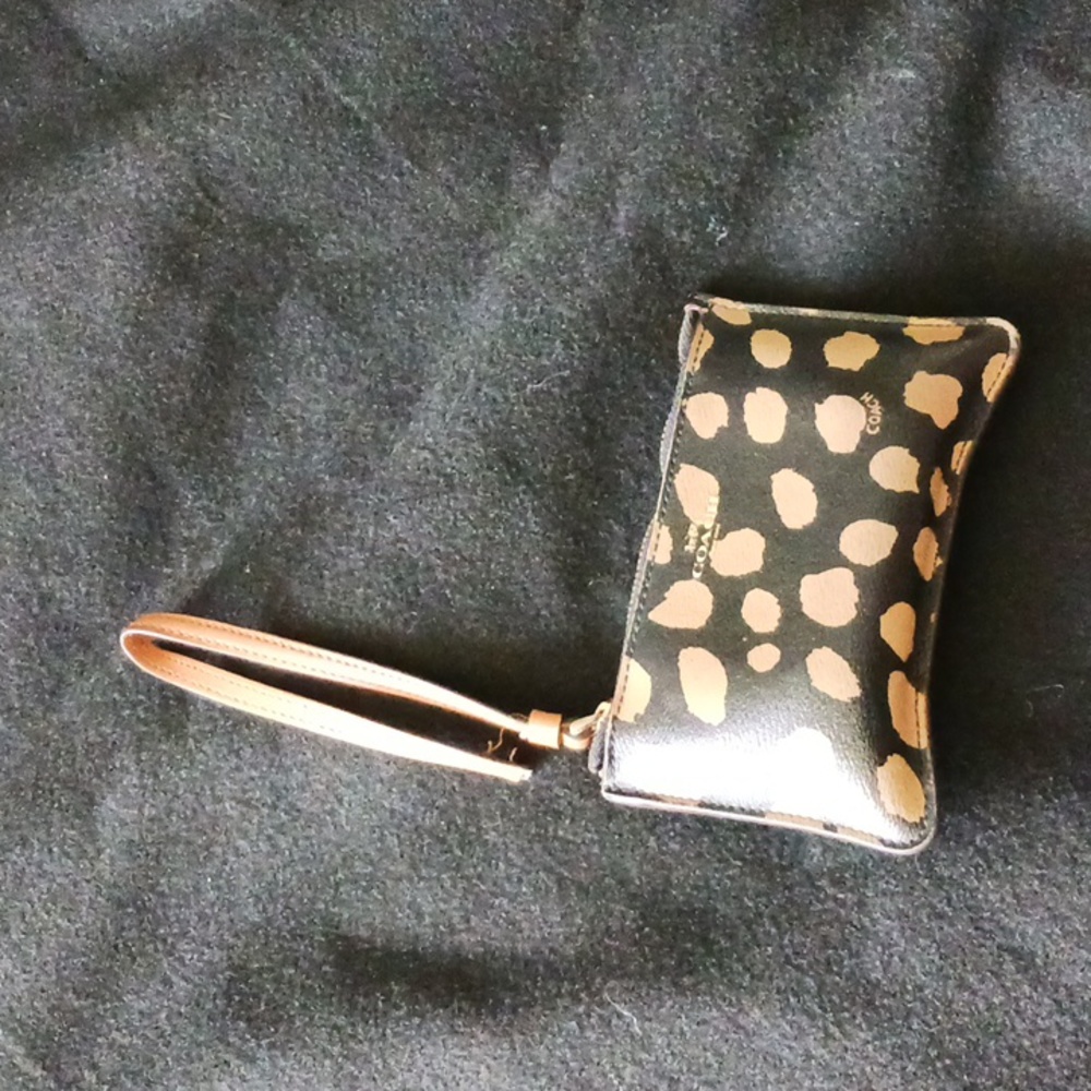 Coach leopard print wallet